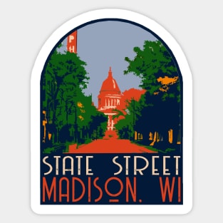 State Street Madison Decal Sticker